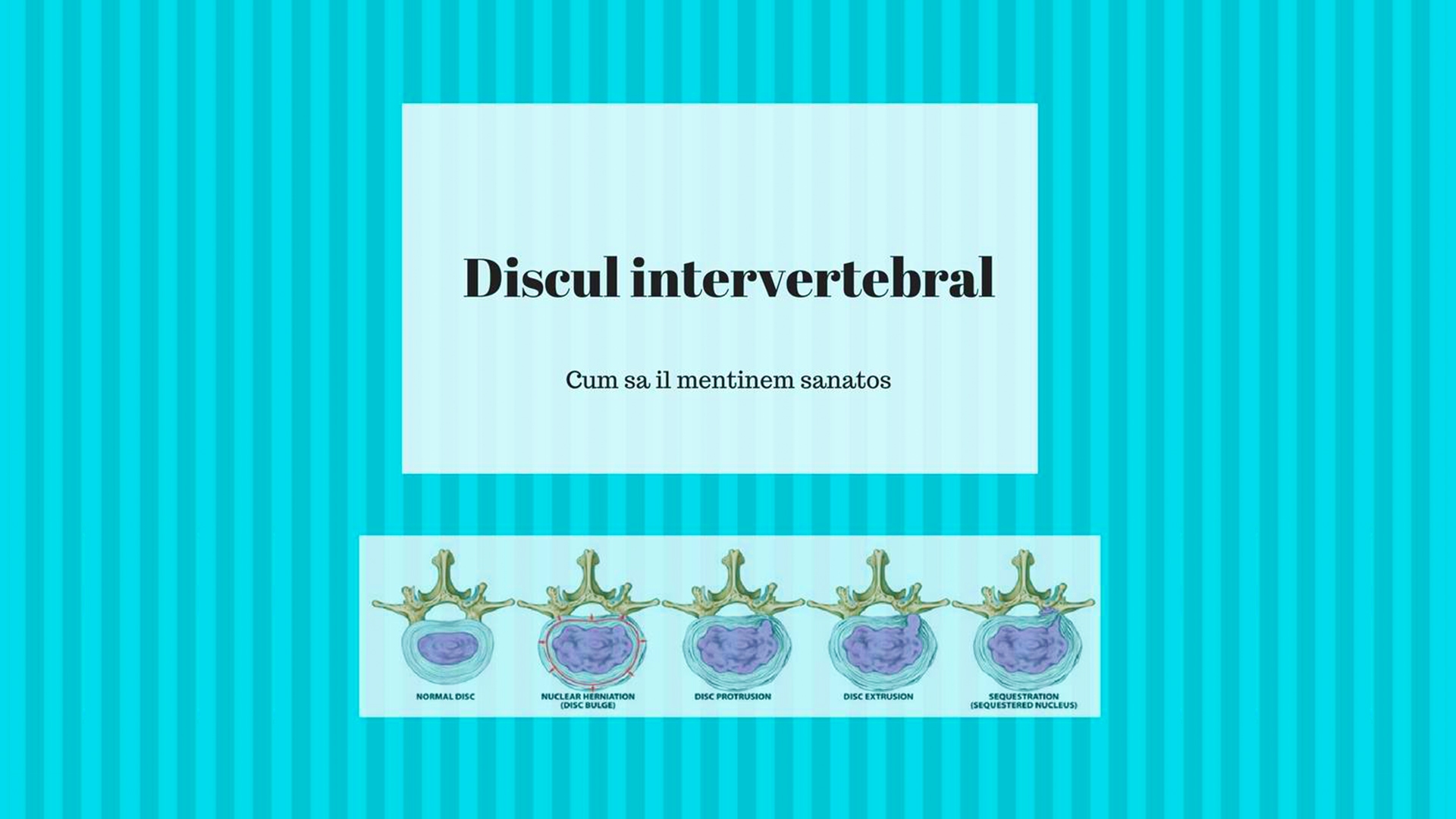 Sanatatea discului intervertebral